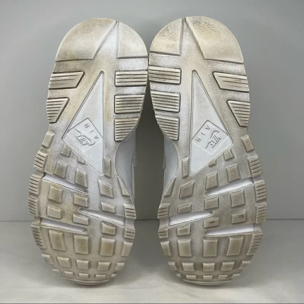 Nike Air Huarache Run Triple White 634835-108‎ Womens 6.5